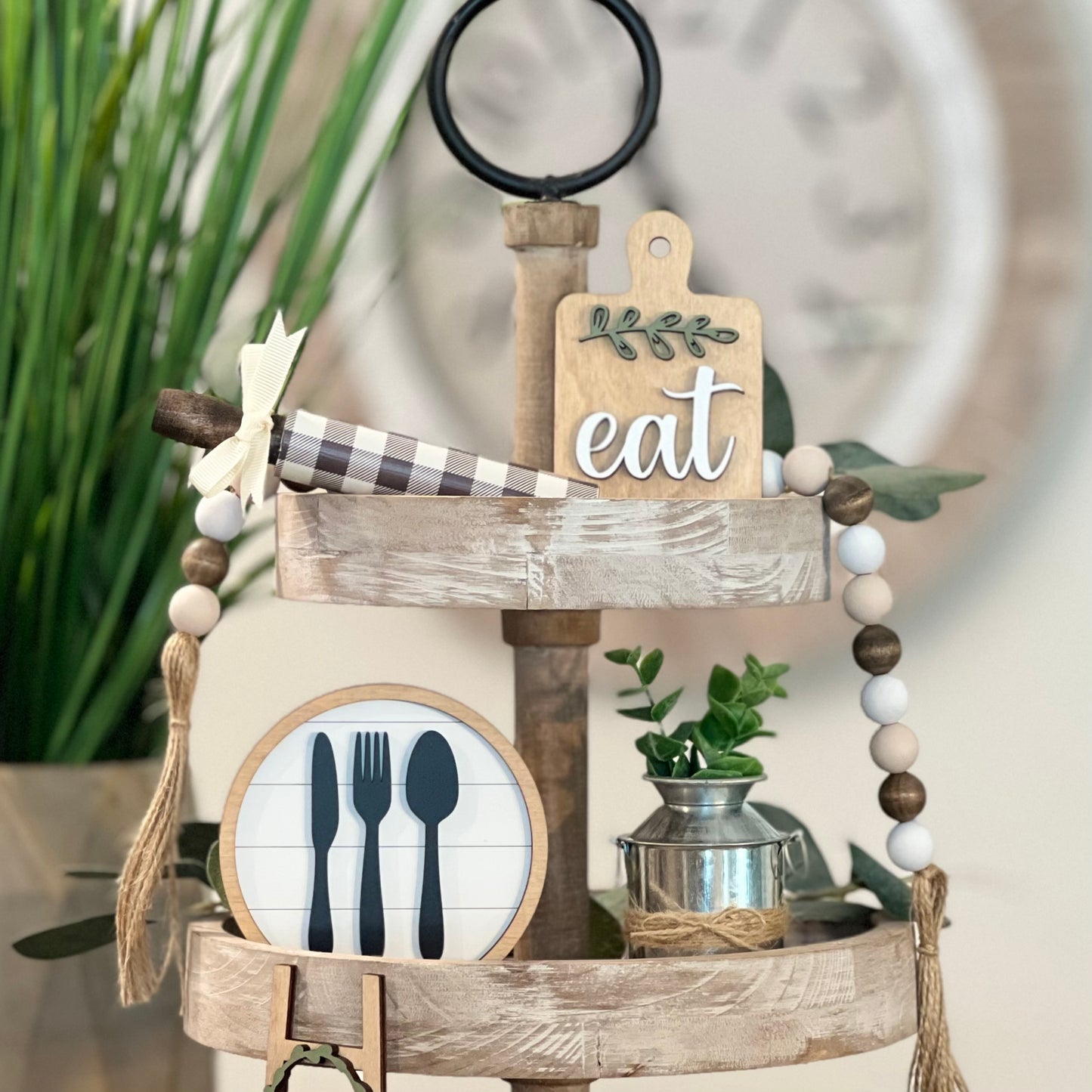 Kitchen Themed Tiered Tray Decor Bundle