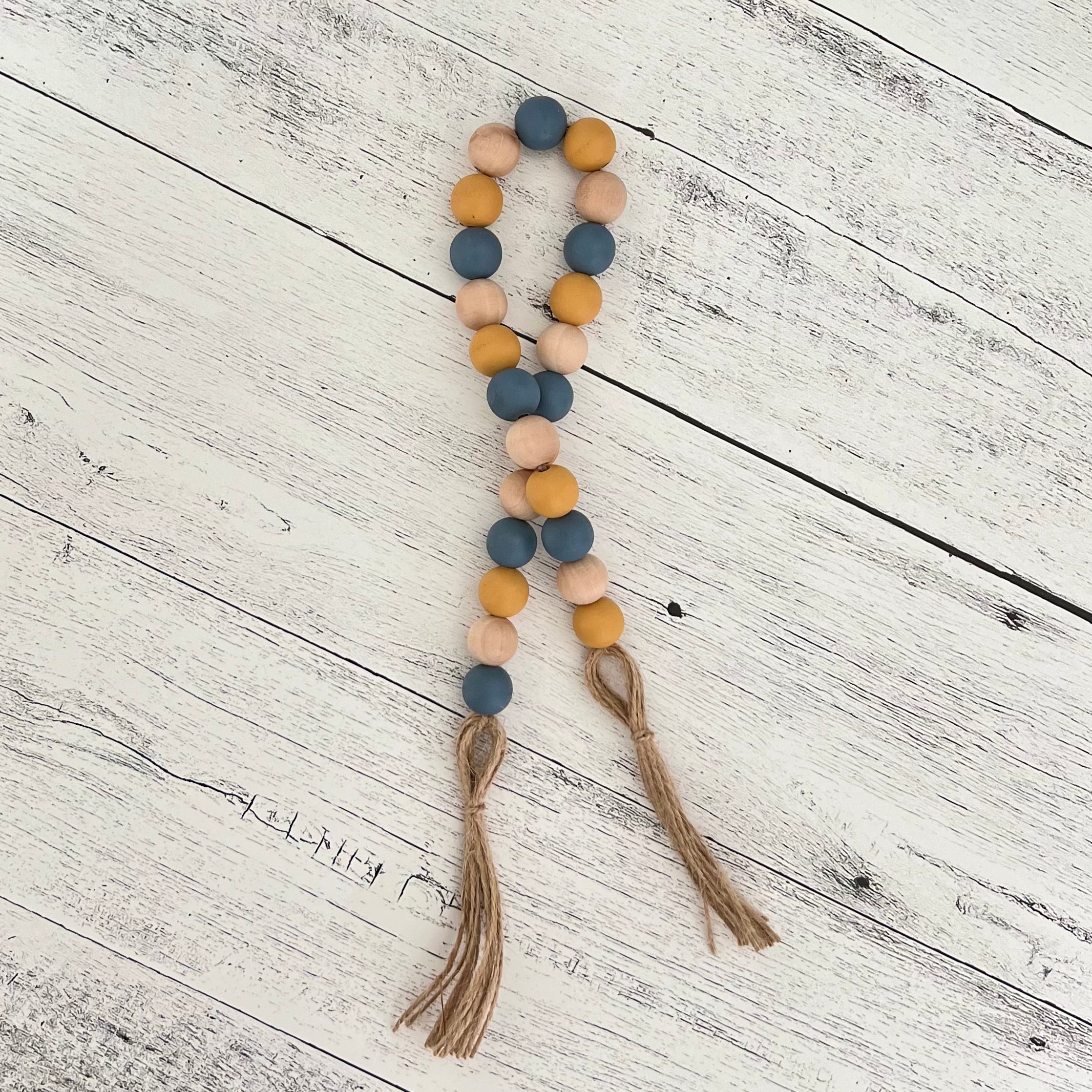 Bee Themed Wooden Bead Garland