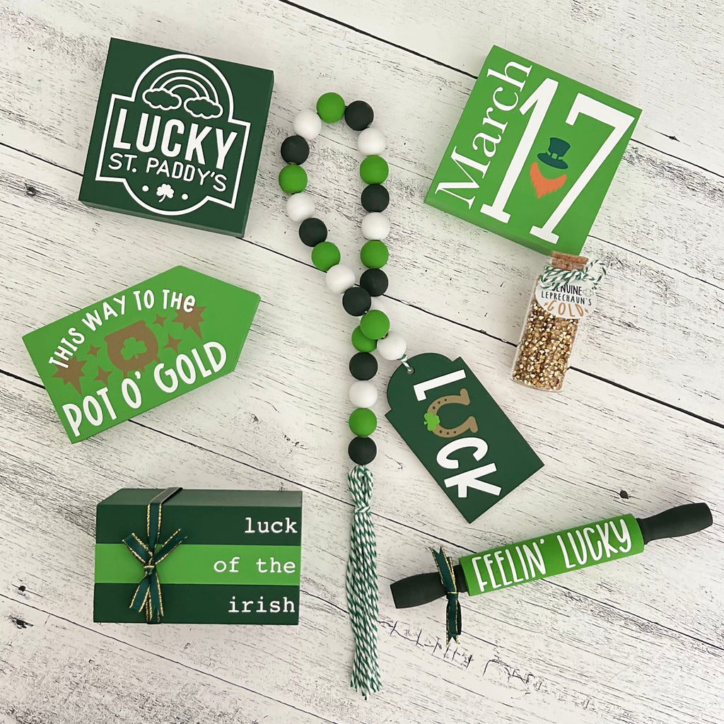 St. Patrick's Day Tiered Tray Decor Bundle