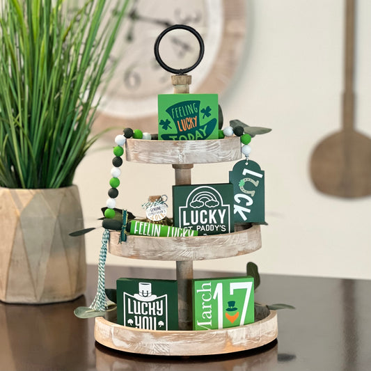 St. Patrick's Day Tiered Tray Decor Bundle