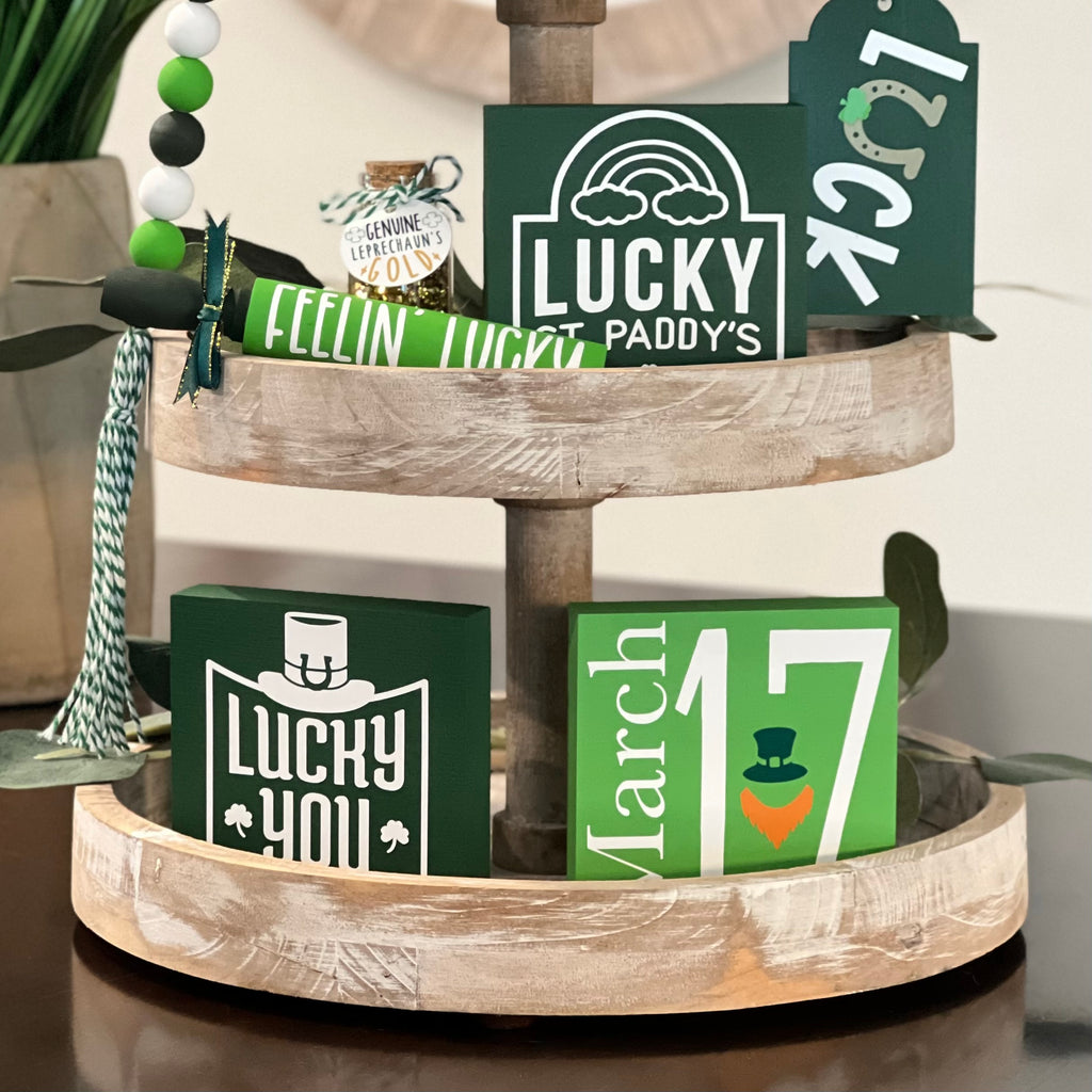 St. Patrick's Day Tiered Tray Decor Bundle