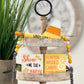 Candy Corn Themed Wooden Bead Garland
