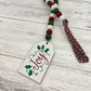 Classic Christmas Themed Wooden Bead Garland