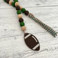 Football Wooden Bead Garland