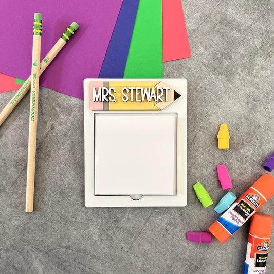 Personalized Sticky Note Holder