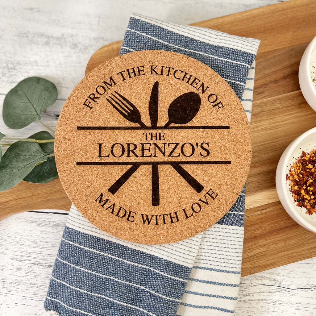 Personalized Cork Trivet
