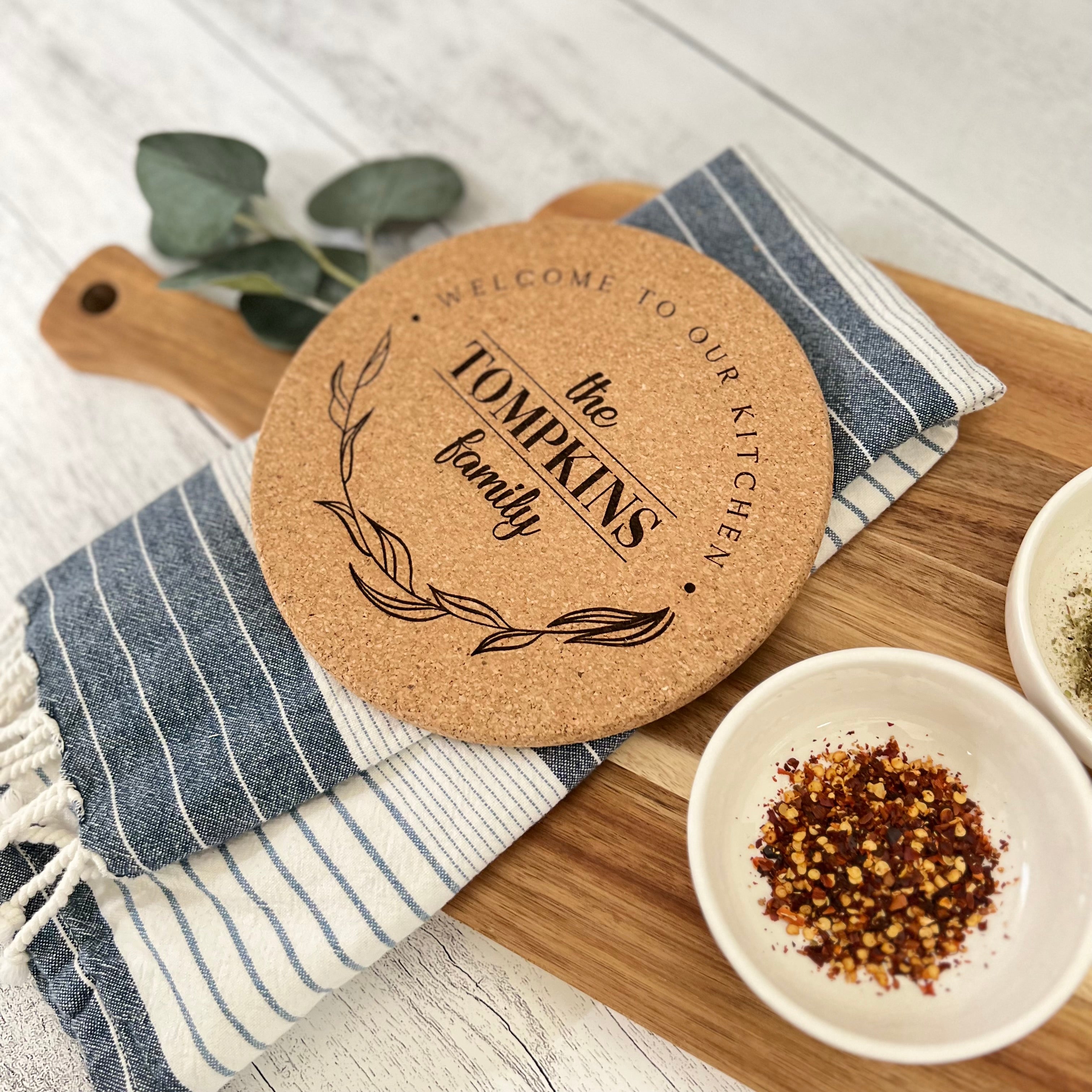 Personalized Cork Trivet