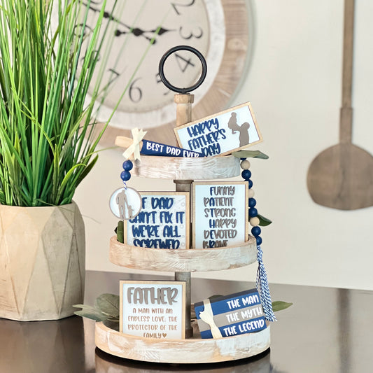 Father's Day Tiered Tray Decor Bundle