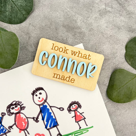 Personalized 'Look What I Made' Magnet