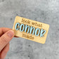 Personalized 'Look What I Made' Magnet