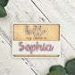 'Hello My Name Is' Wooden Cutout | Birth Announcement