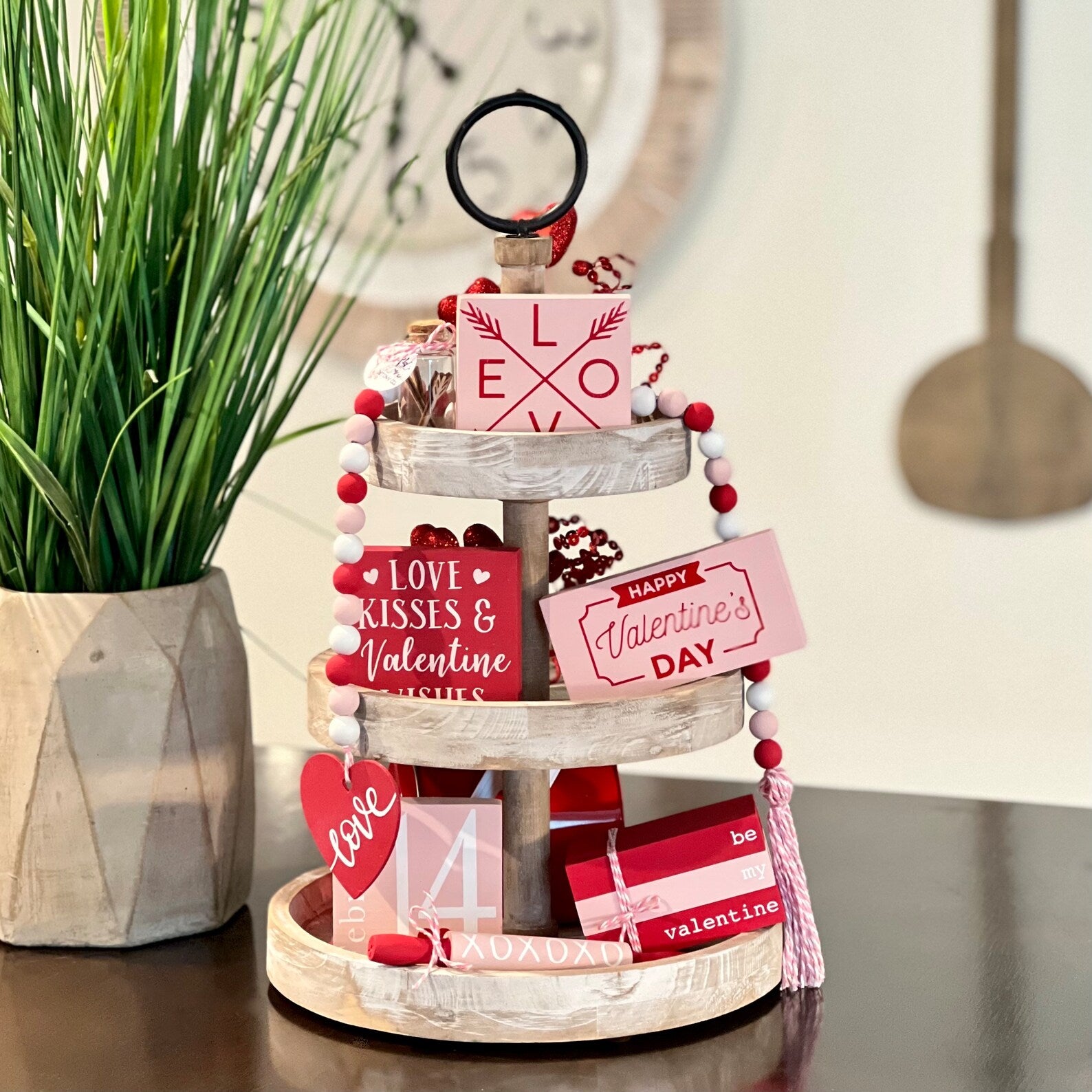Valentine's Day Themed Mini Wooden Books