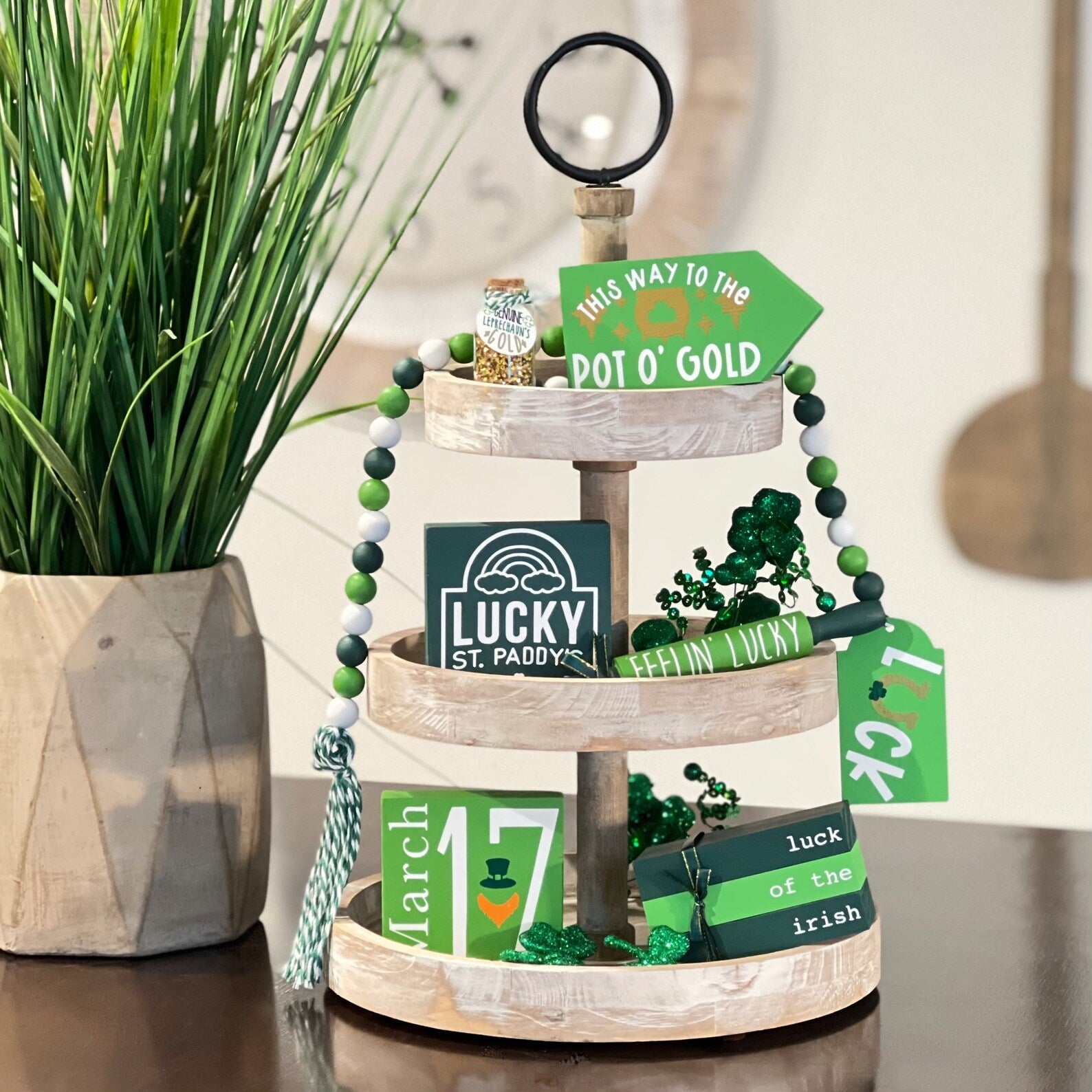 St. Patrick's Day Themed Mini Wooden Books
