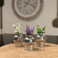 Mini Galvanized Metal Milk Can Floral Arrangement