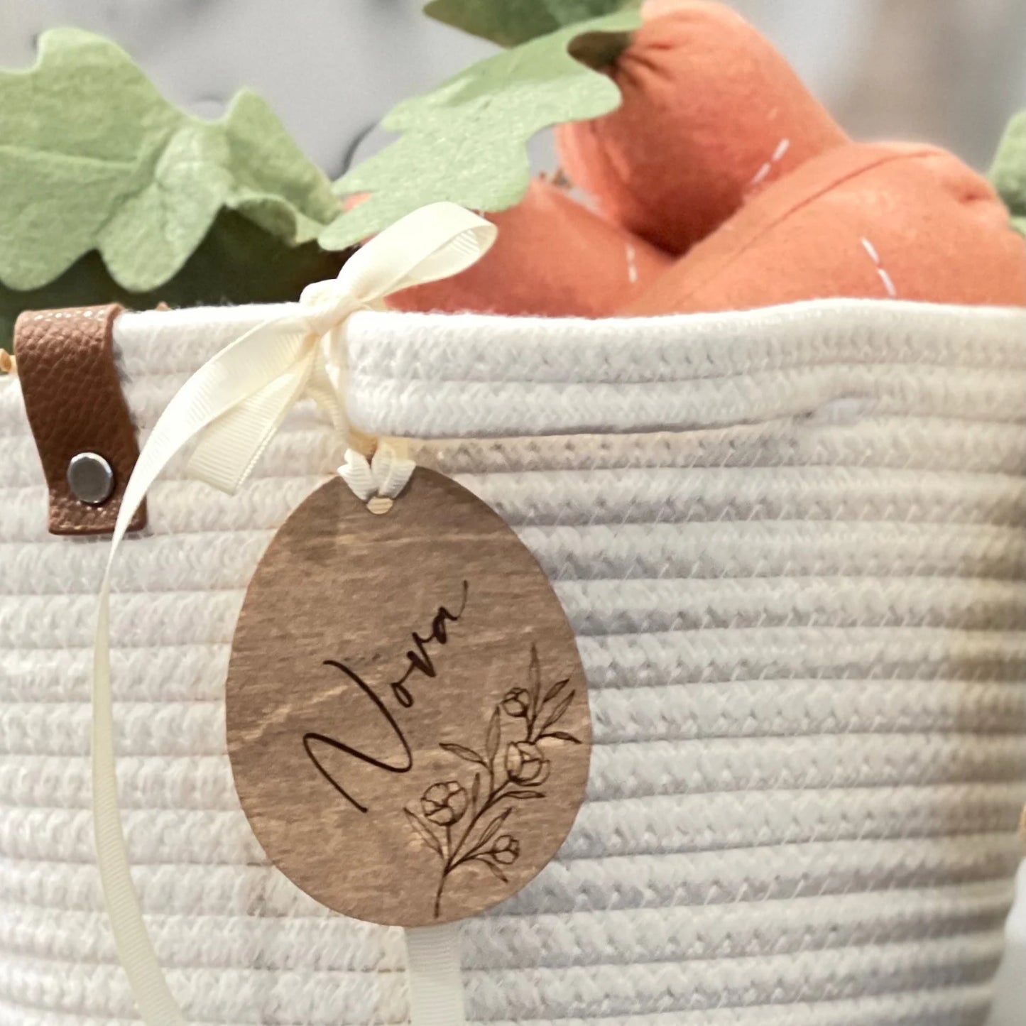 Easter Basket Tag - Egg Shaped Tag