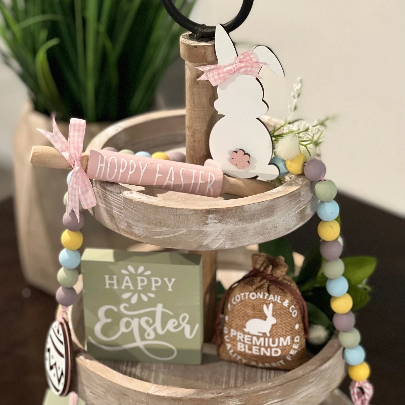 Mini Burlap Rabbit Feed Bag