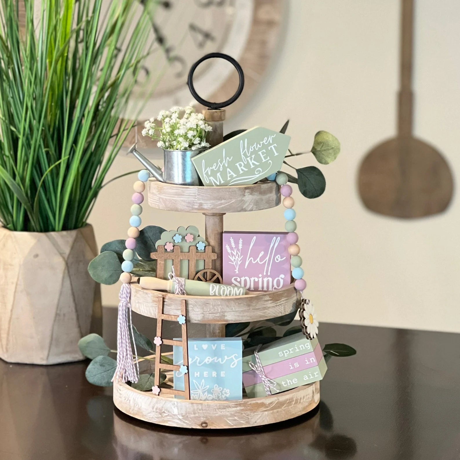 Spring Themed Mini Wooden Books