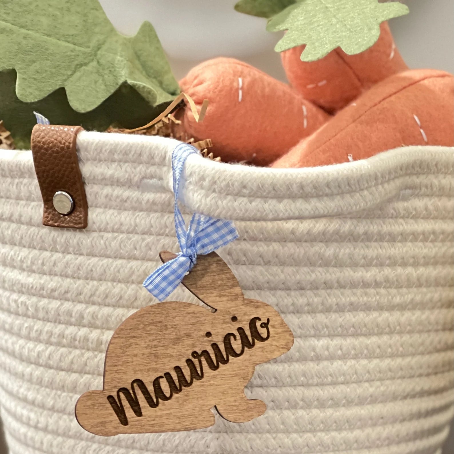 Easter Basket Tag - Rabbit Shaped Tag