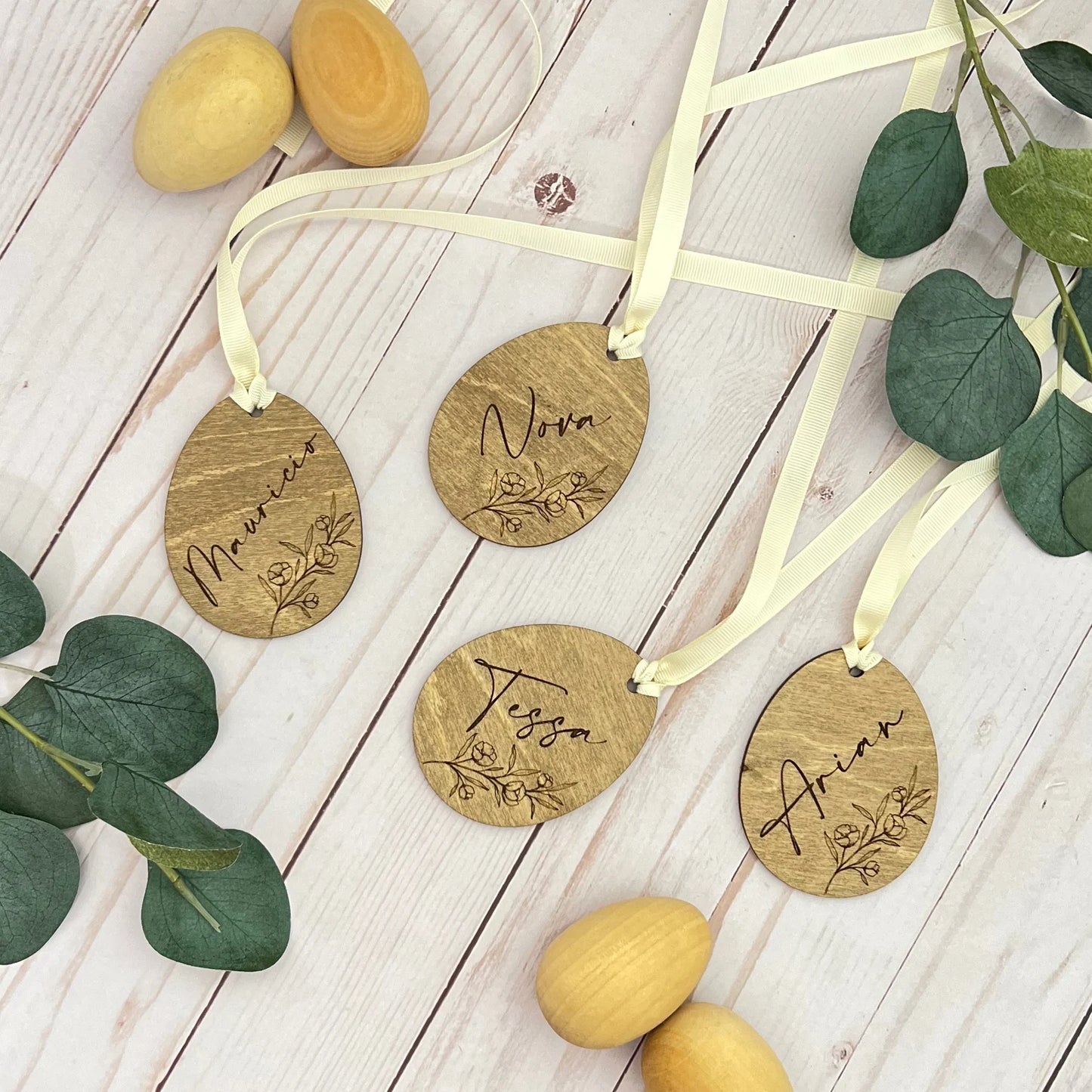 Easter Basket Tag - Egg Shaped Tag