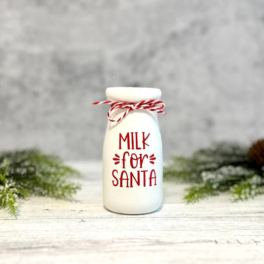 Mini Santa's Milk Jar